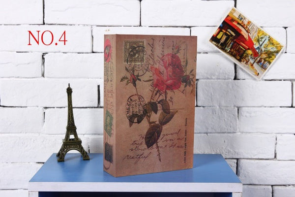 Size M 10/Color Key Lock Hidden Safe Box Book Safes For Travel Home Money Jewelry Security Steel Simulation Book 240*155*55mm