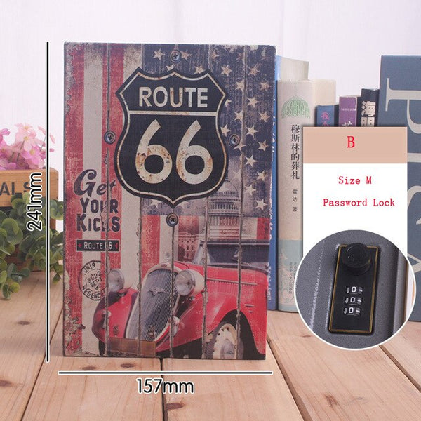 Security Password Lock Safety Box Money Storage box Hidden Secret Safe Steel Simulation Classic Book Style Key Safe Box Kid Gift